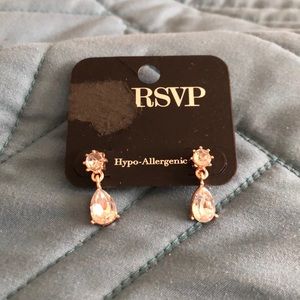 RSVP Silver drop earrings